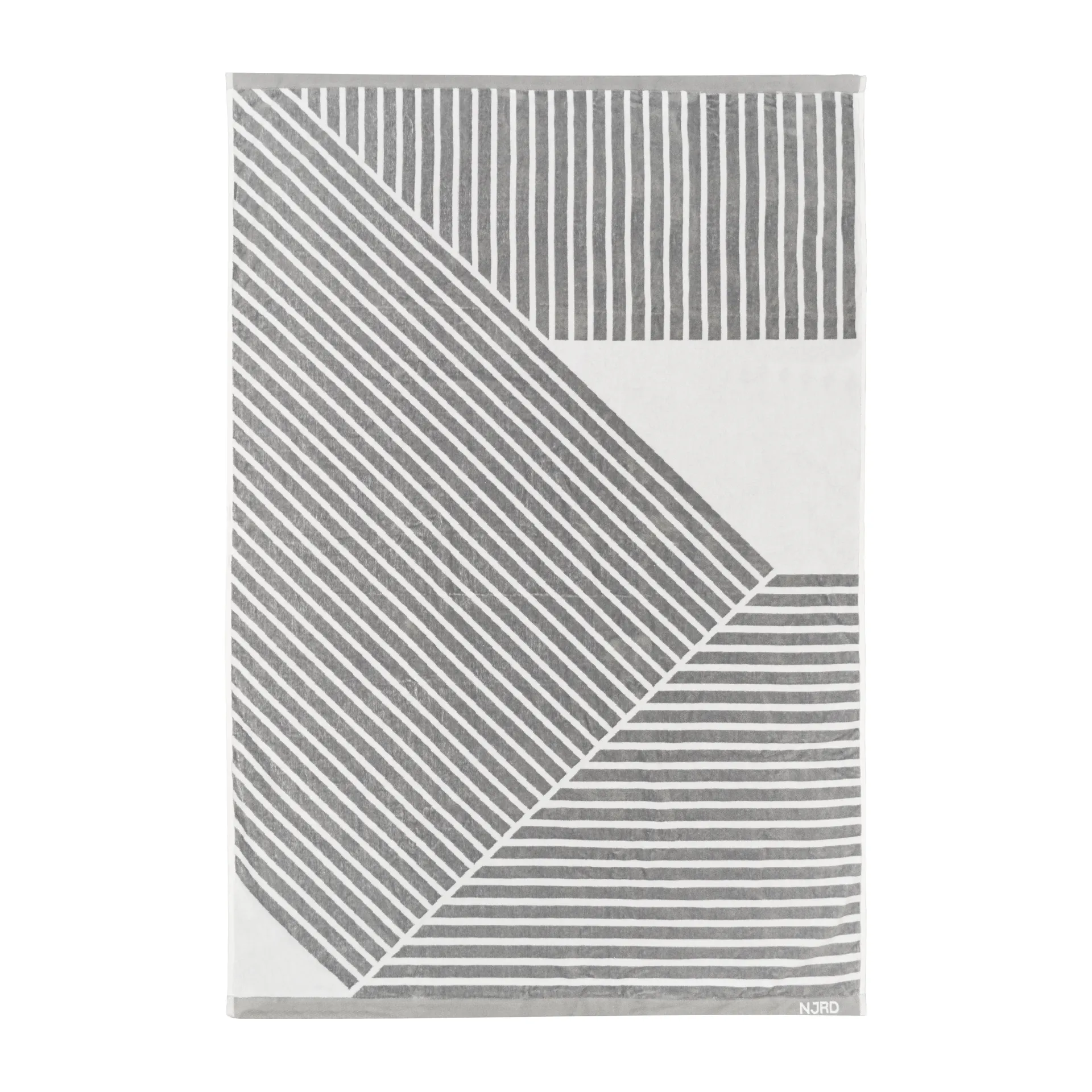Asciugamano Stripes, 100x150 cm, Grigio NJRD