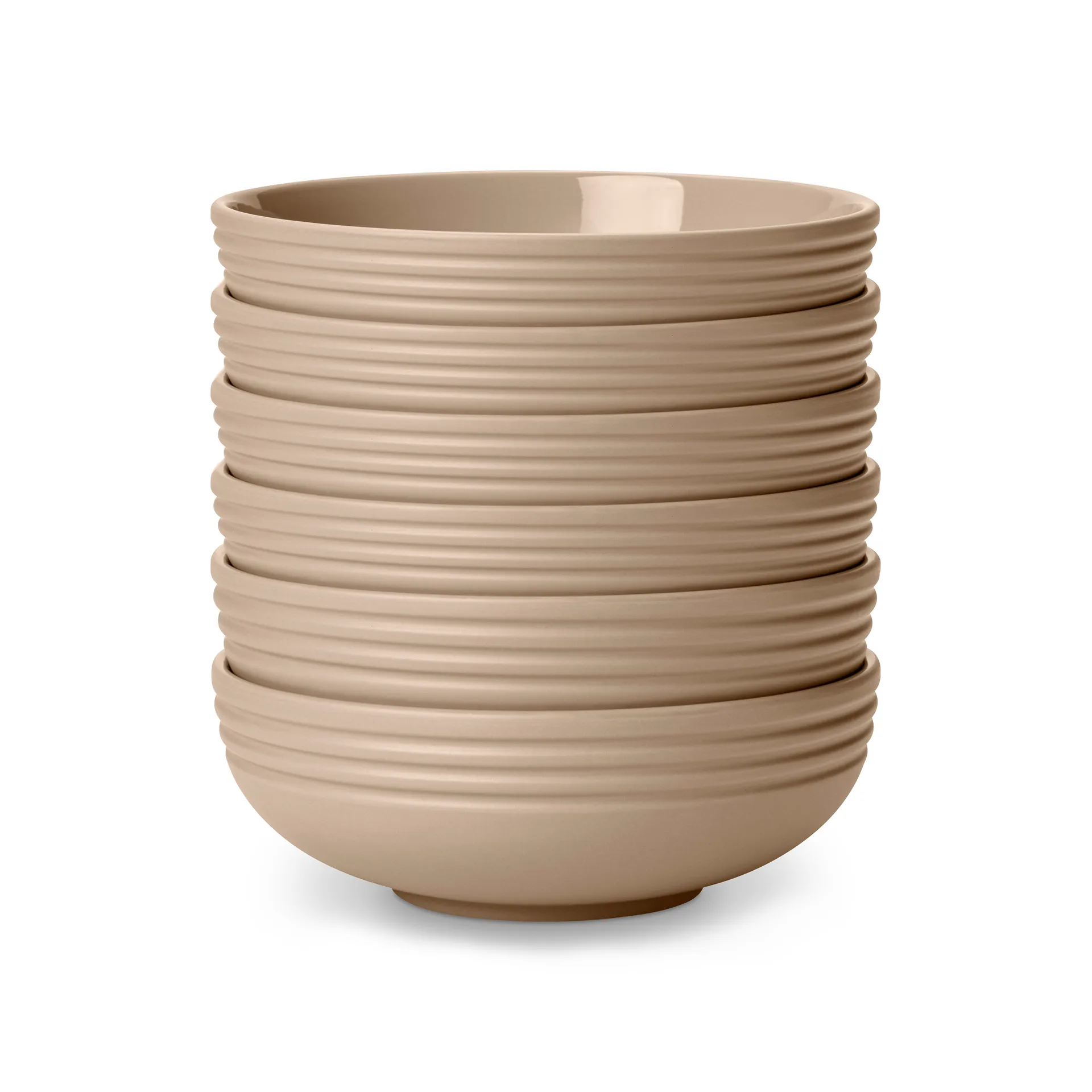 Ciotola Lines Ø 16 cm confezione da 6 , beige NJRD