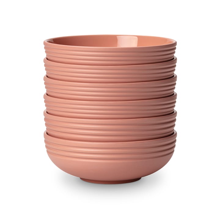 Ciotola Lines Ø 16 cm confezione da 6  - rosa - NJRD