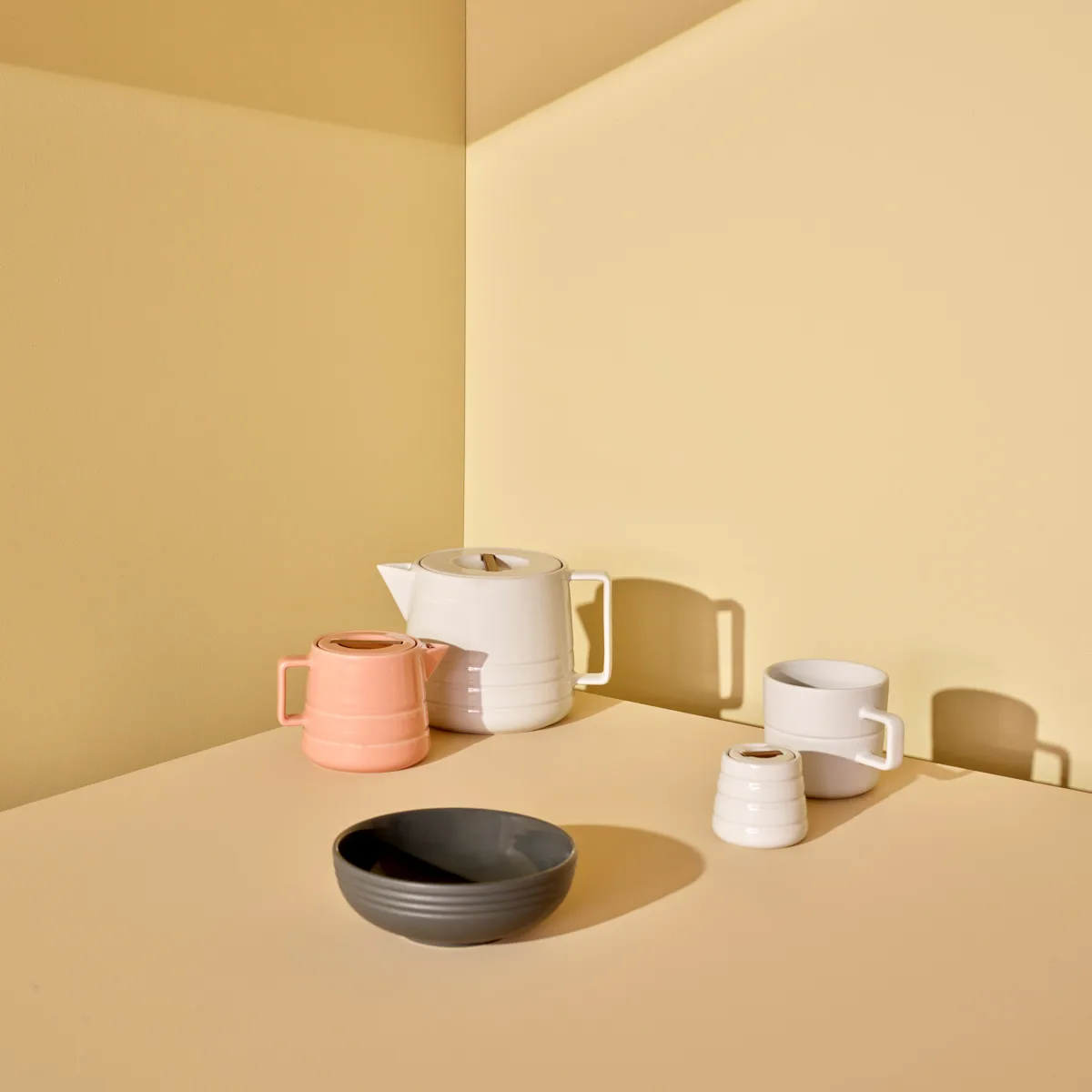 Ciotola Lines Ø 16 cm, grigio scuro NJRD