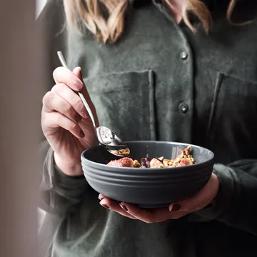 Ciotola Lines Ø 16 cm - grigio scuro - NJRD