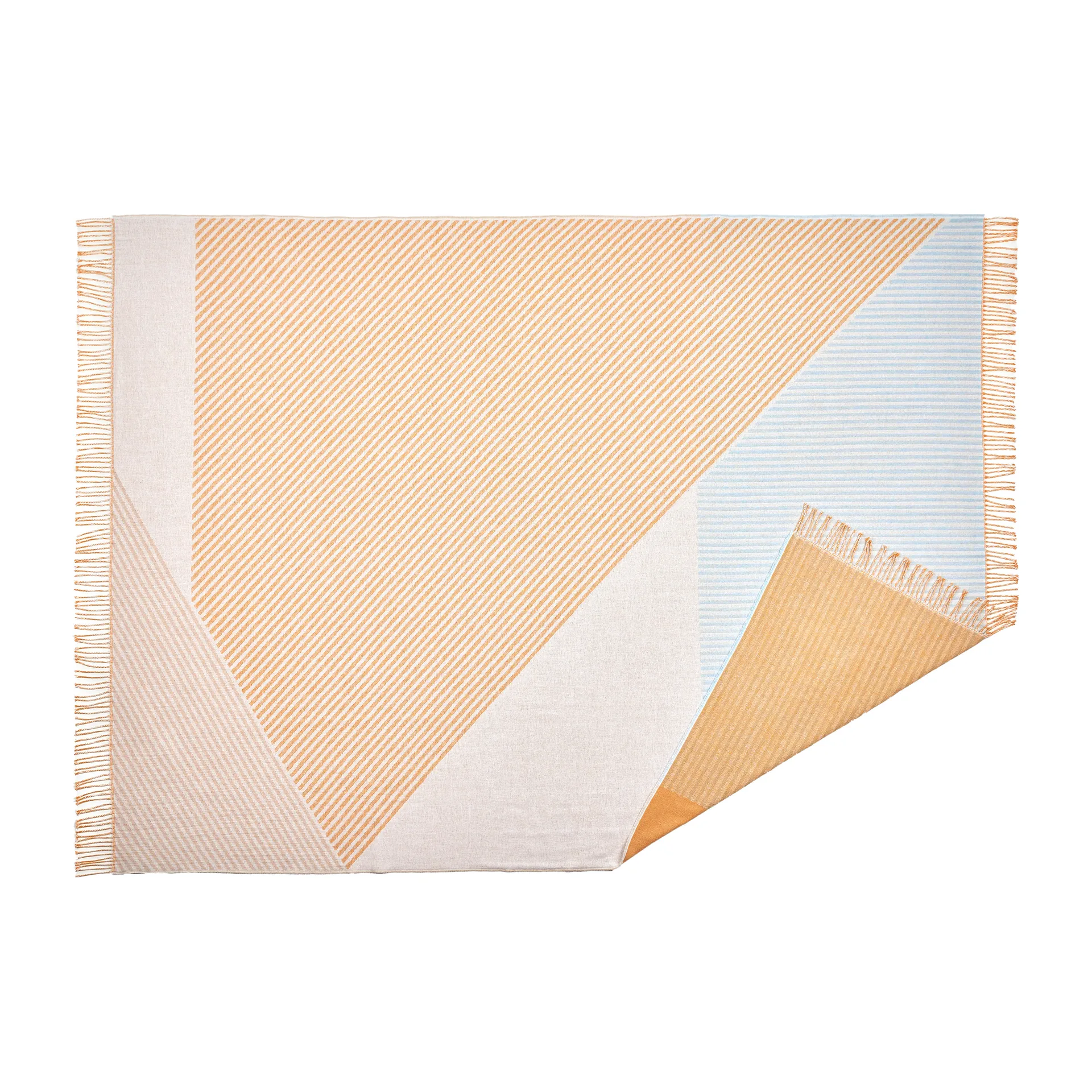 Coperta in cotone Stripes, Giallo NJRD