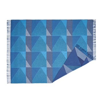 Coperta Metric focus No. 3 in cotone 130x185 cm - Blu - NJRD