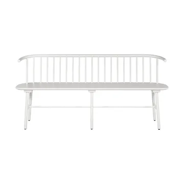 Panchina con schienale VIOR - Rovere laccato bianco - NJRD