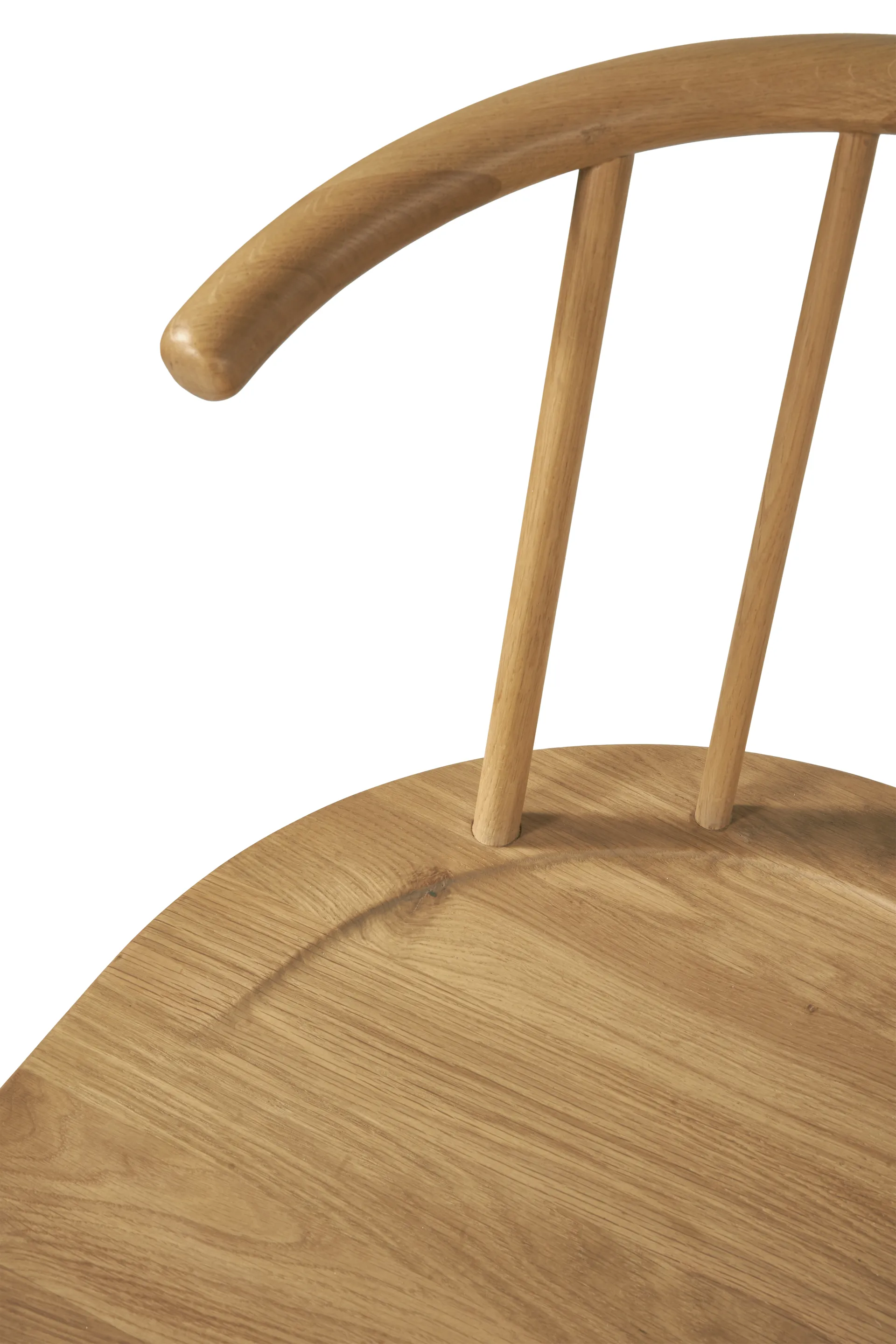 Panchina con schienale VIOR, Rovere rivestito NJRD