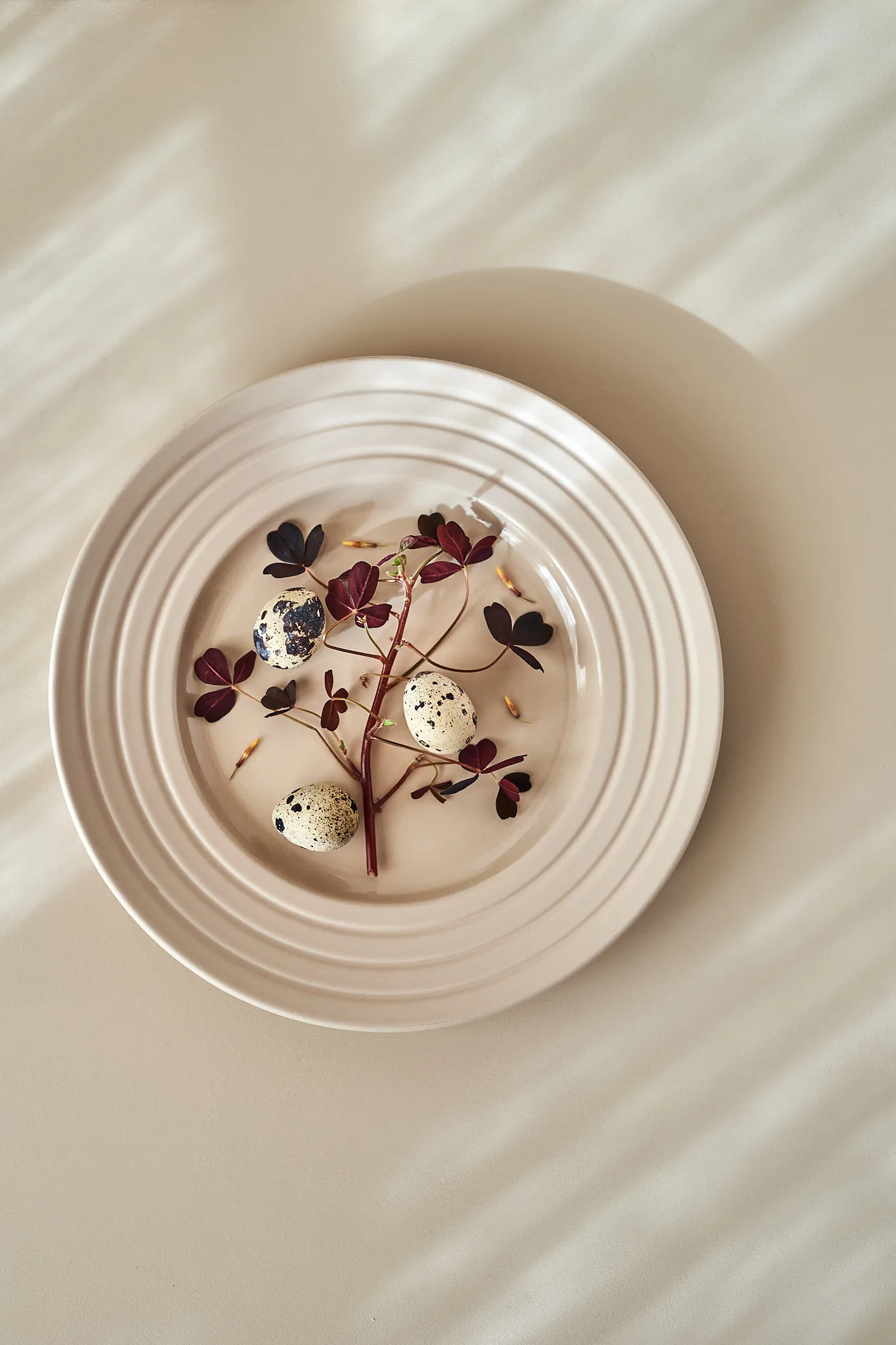 Piatto Lines Ø 27 cm confezione da 6, beige NJRD