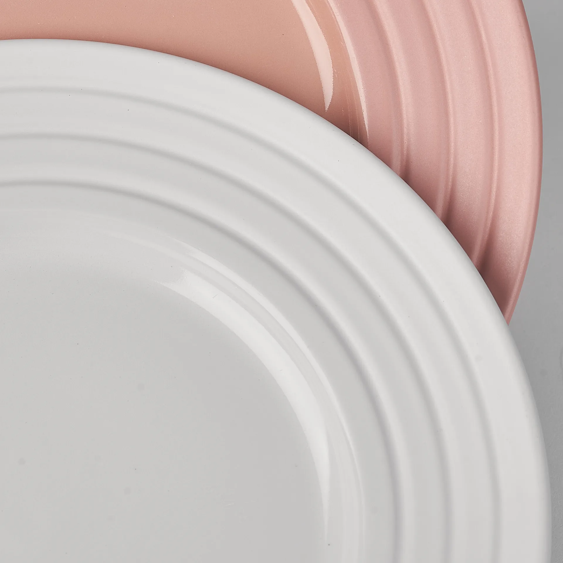 Piatto Lines Ø 27 cm confezione da 6, bianco NJRD