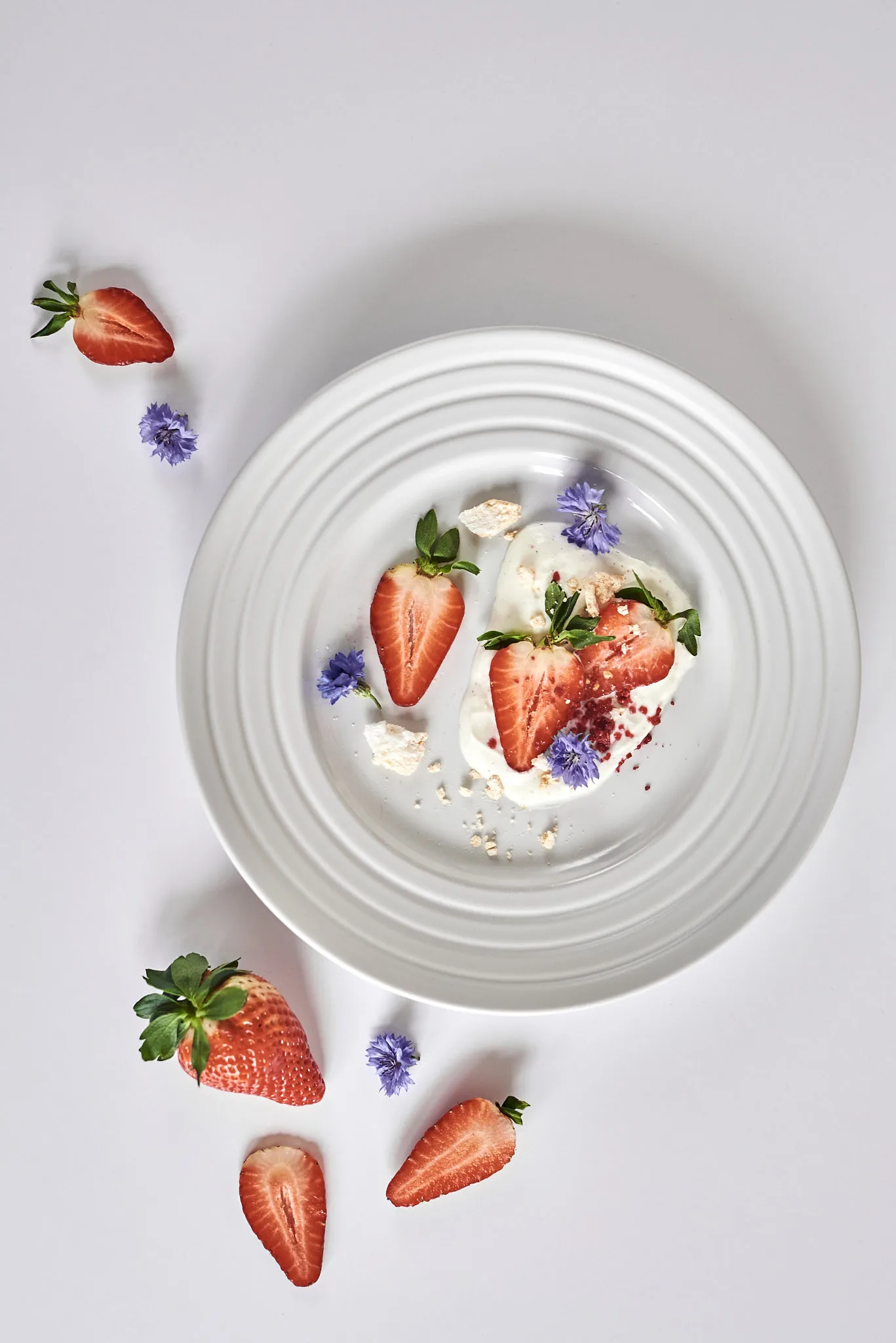 Piatto Lines Ø 27 cm confezione da 6, bianco NJRD