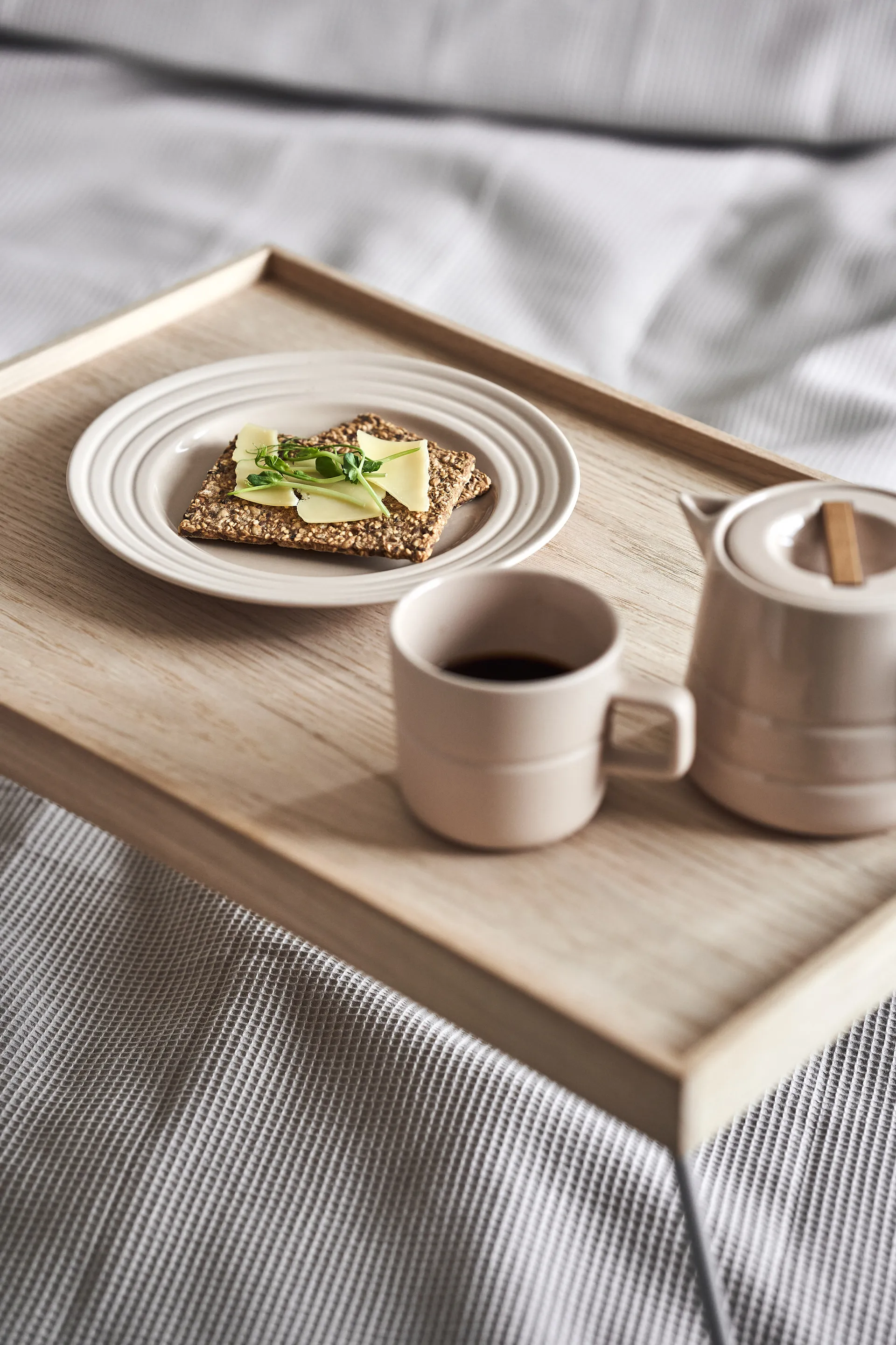 Piatto piccolo Lines Ø 21 cm confezione da 6, beige NJRD