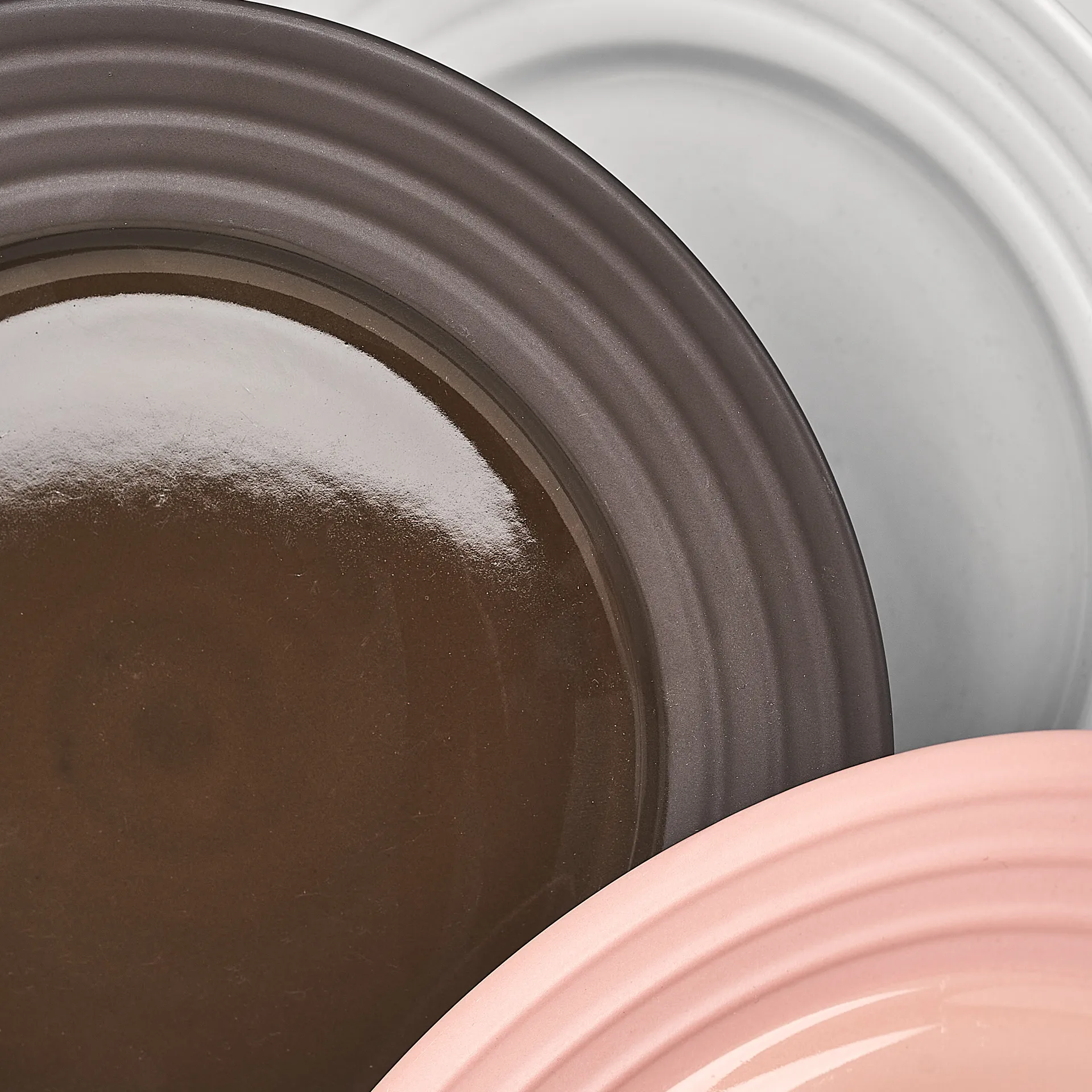 Piatto piccolo Lines Ø 21 cm confezione da 6, marrone NJRD