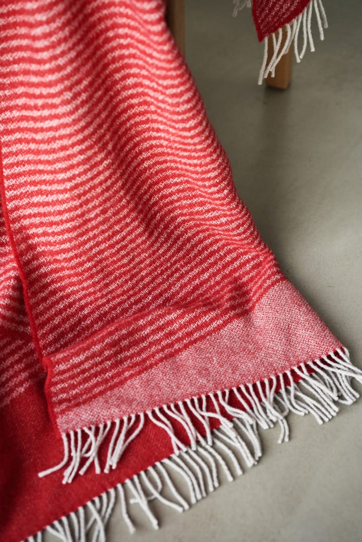 Plaid in lana Rectangles, edizione stagionale, 130x185 cm, Rosso NJRD