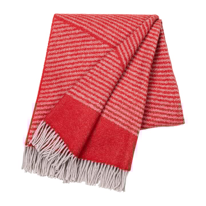 Plaid in lana Rectangles, edizione stagionale, 130x185 cm, Rosso NJRD