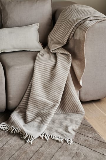 Plaid in lana Stripes 130x185 cm - Beige - NJRD