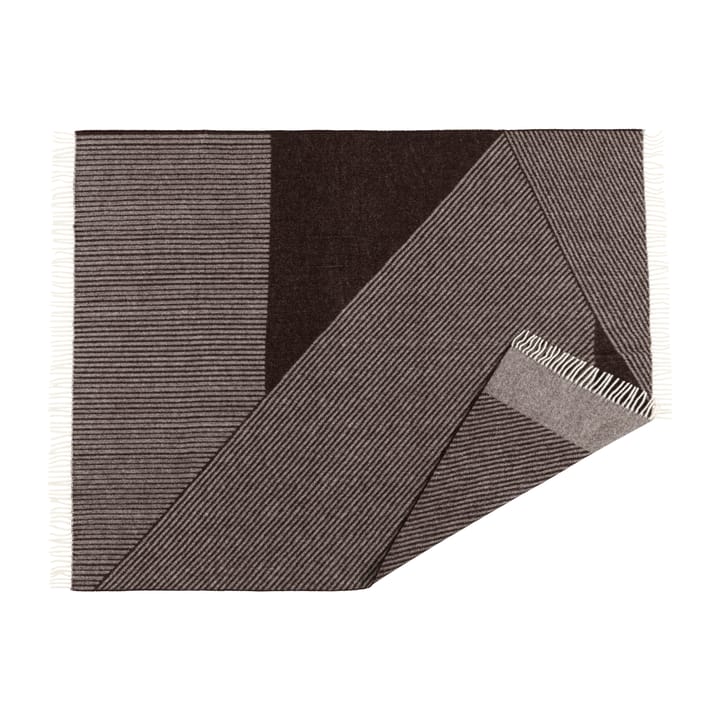 Plaid in lana Stripes 130x185 cm - Marrone - NJRD