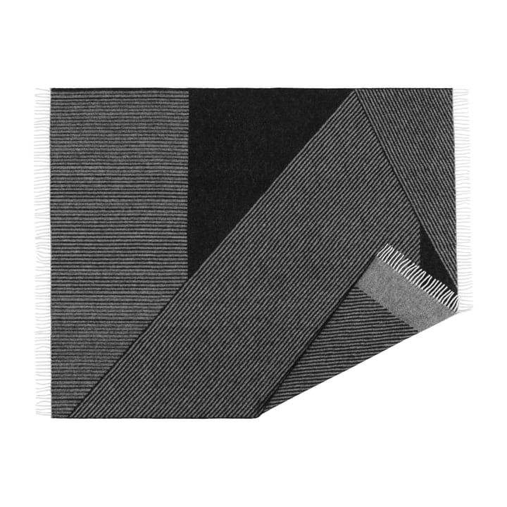 Plaid in lana Stripes 130x185 cm - Nero - NJRD