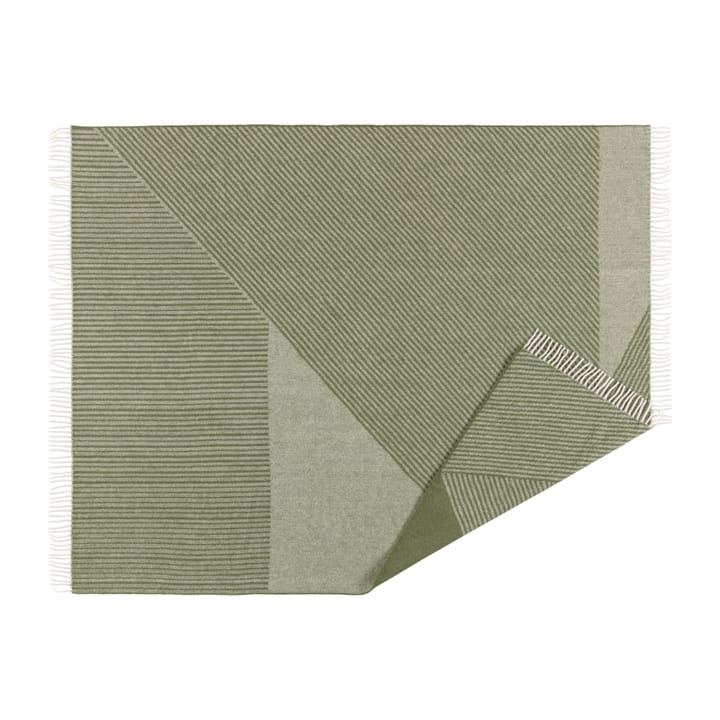 Plaid in lana Stripes 130x185 cm - Verde - NJRD