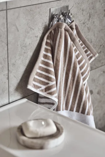 Set asciugamani Stripes 4 pezzi - Beige - undefined - NJRD