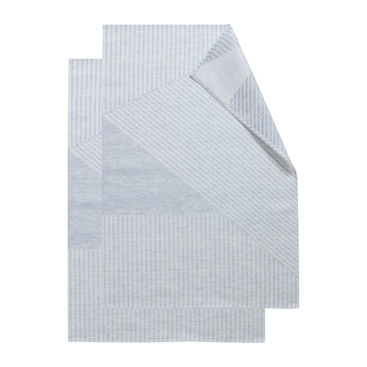 Strofinaccio Stripes 47x70 cm confezione da 2 - Blu-bianco - NJRD
