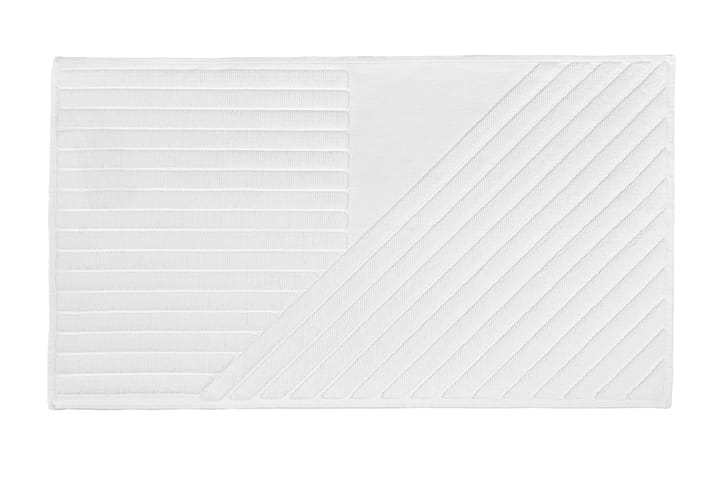 Tappetino bagno Stripes 50x90 cm - Bianco - NJRD