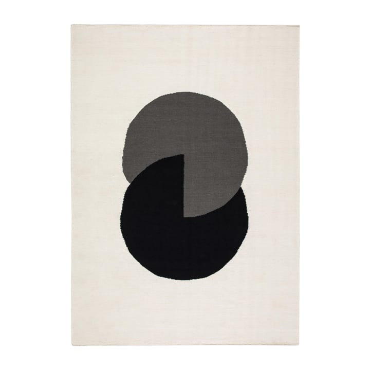 Tappeto Circles blocks kelim bianco naturale - 170x240 cm - NJRD