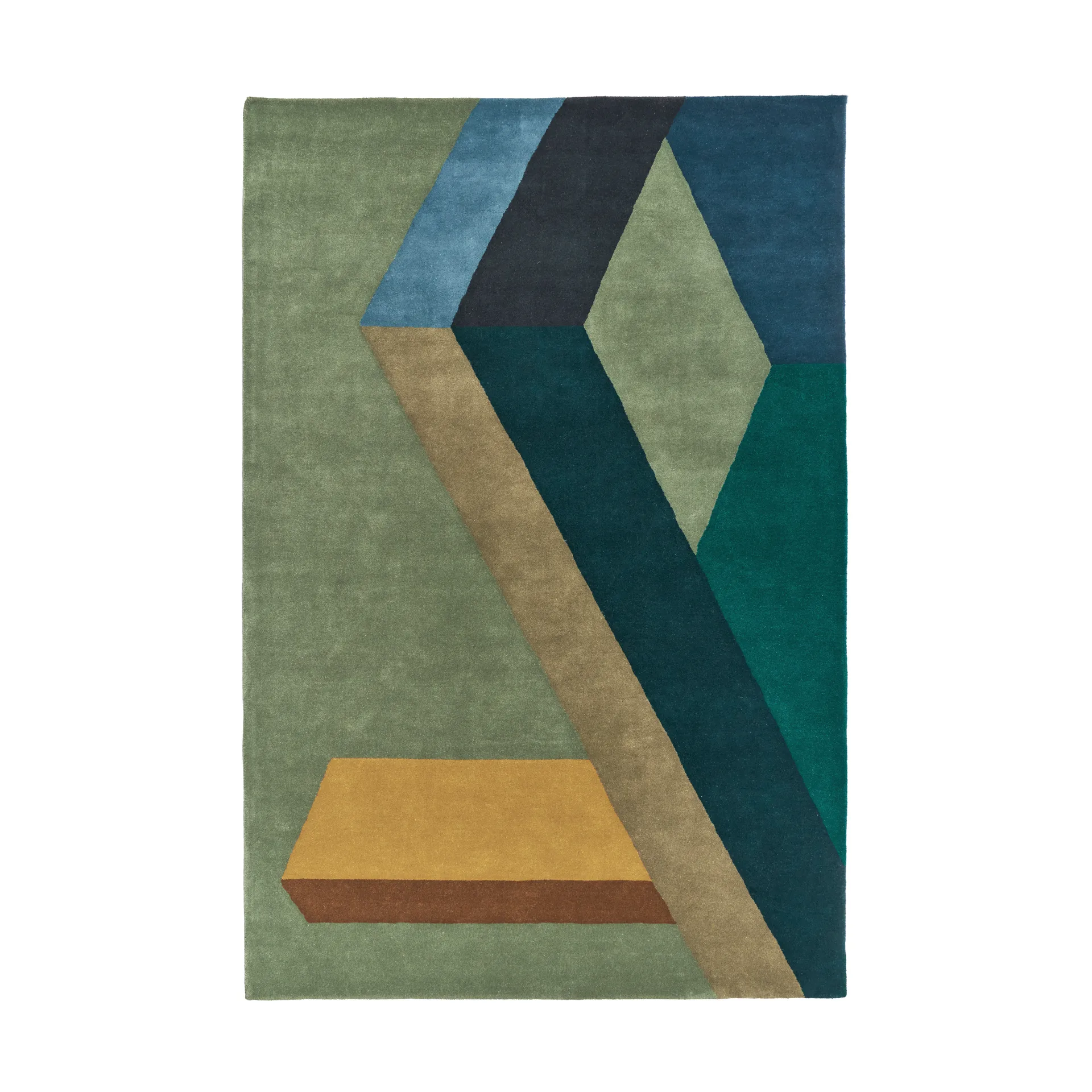 Tappeto in lana ASPEKT Pavilion Petroleum, 200x300 cm NJRD