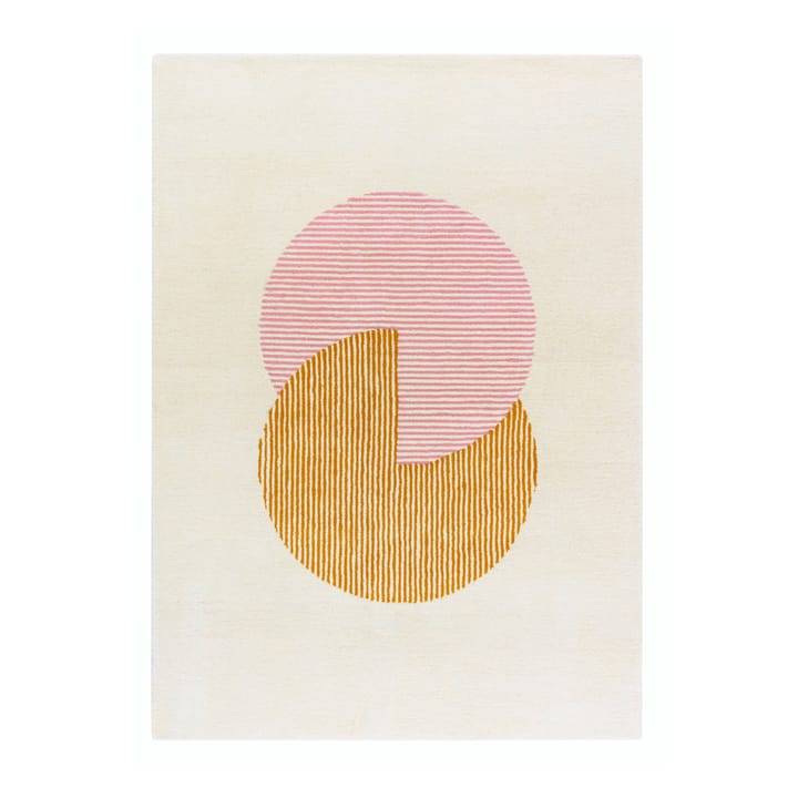 Tappeto in lana Circles rosa - 170x240 cm - NJRD