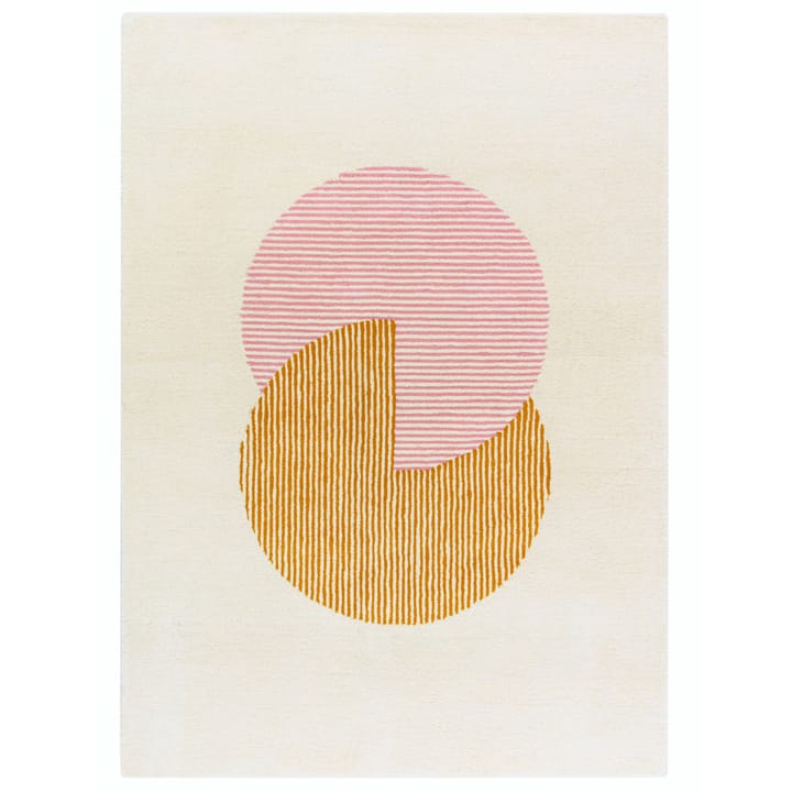Tappeto in lana Circles rosa - 200x300 cm - NJRD