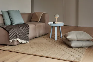 Tappeto in lana Levels a righe beige - Stripes beige, 170x240 cm - NJRD