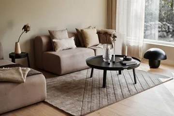 Tappeto in lana Levels a righe talpa - 170x240 cm - NJRD