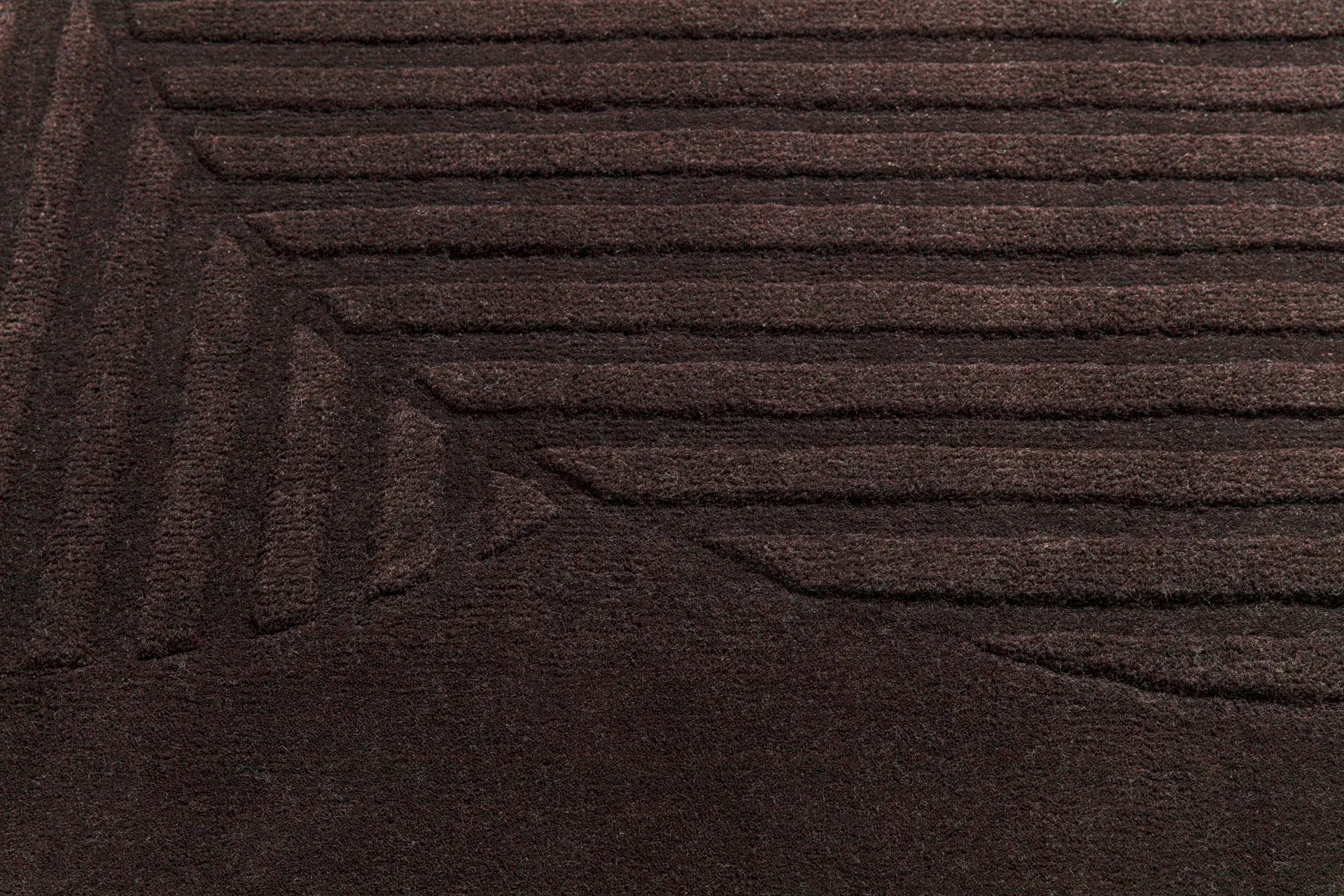 Tappeto in lana Levels cerchi, marrone, 200x300 cm NJRD