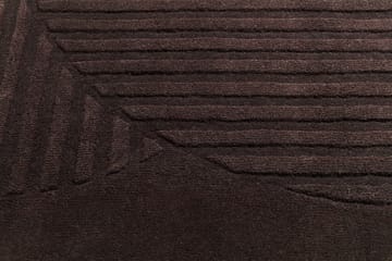 Tappeto in lana Levels cerchi, marrone - 200x300 cm - NJRD