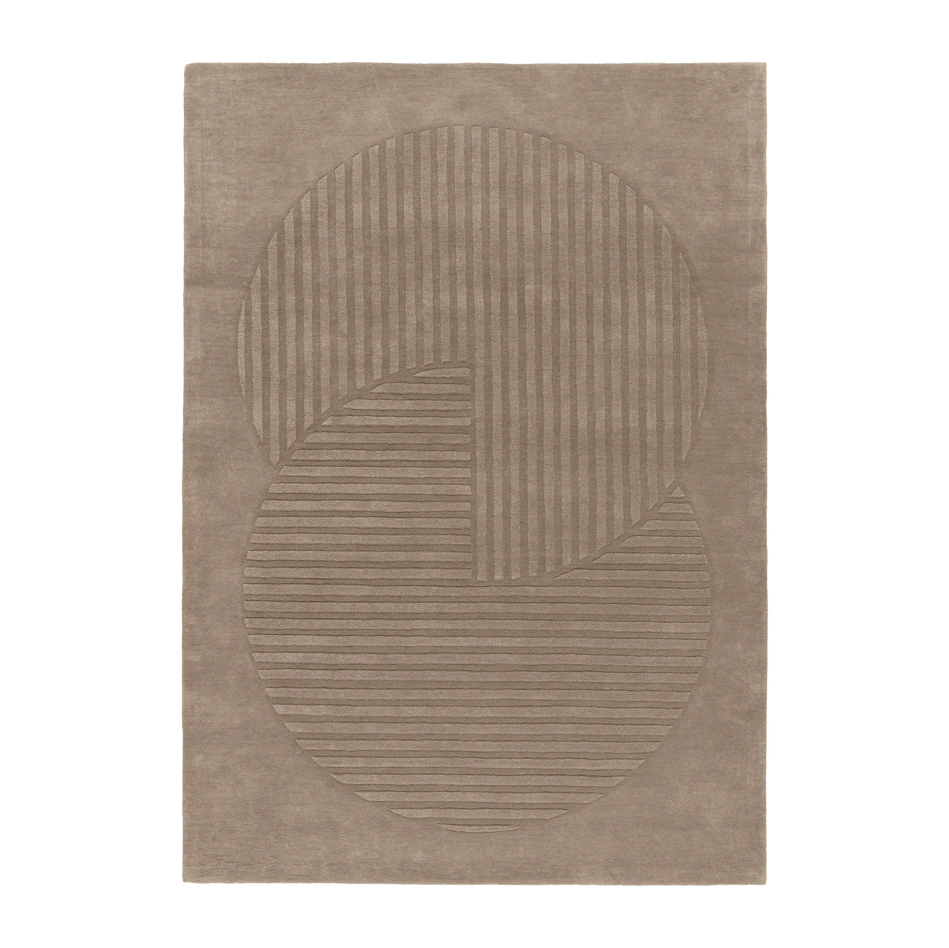 Tappeto in lana Levels cerchi, mole, 170x240 cm NJRD