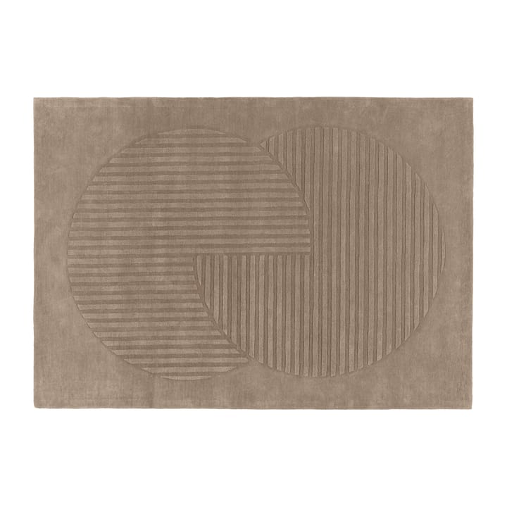 Tappeto in lana Levels cerchi, mole - 170x240 cm - NJRD