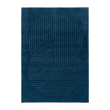 Tappeto in lana Levels Circles - Blu, 170x240 cm - NJRD