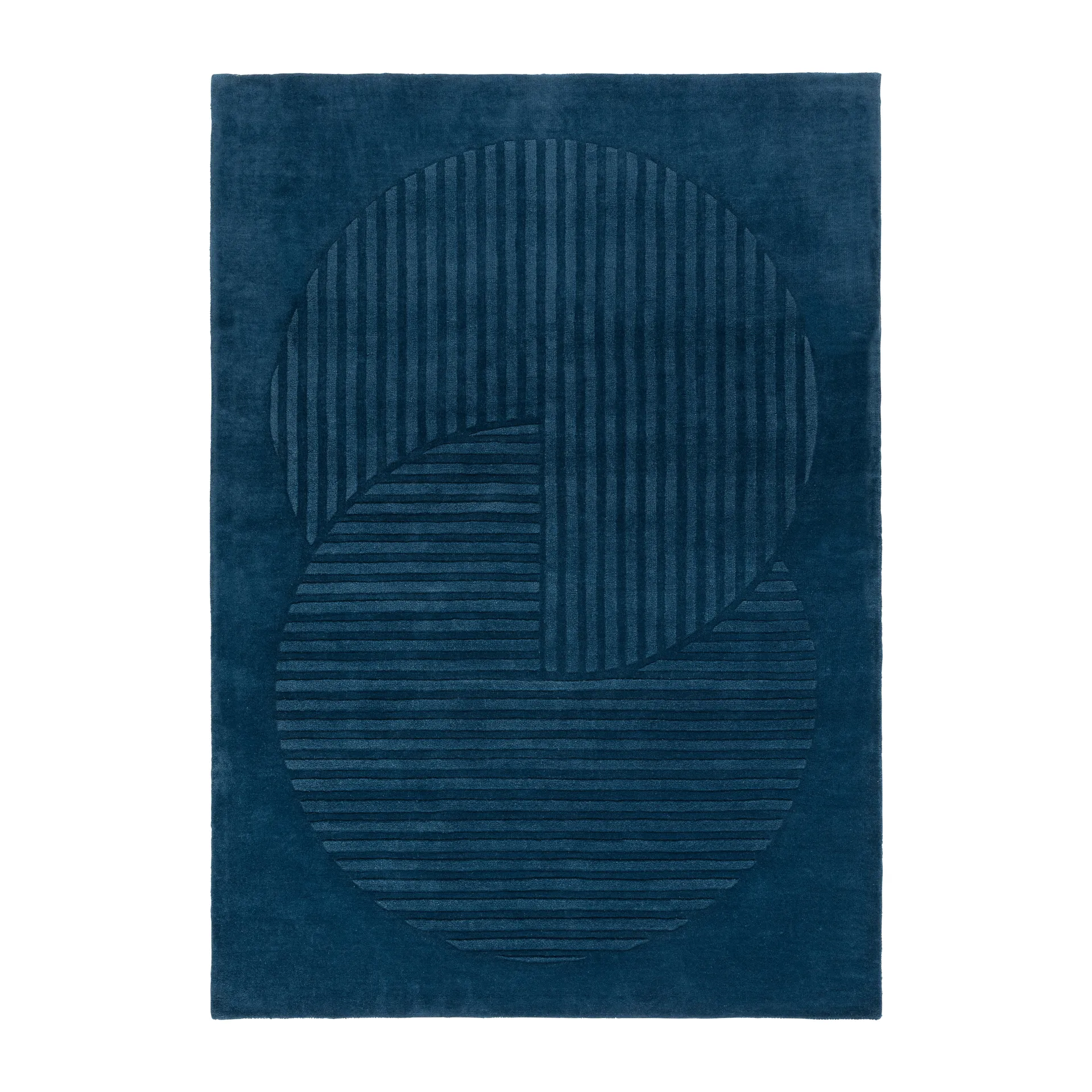 Tappeto in lana Levels Circles, Blu, 200x300 cm NJRD