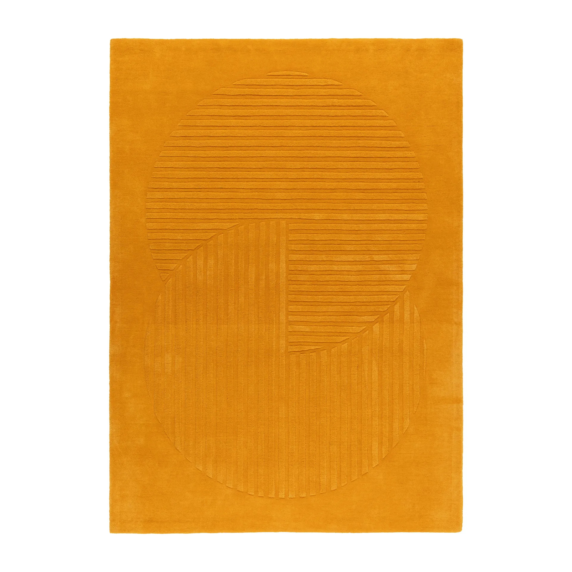 Tappeto in lana Levels Circles, Giallo, 200x300 cm NJRD