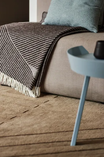 Tappeto in lana Levels Stripes - Beige, 170x240 cm - NJRD
