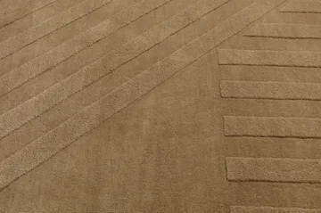 Tappeto in lana Levels Stripes - Beige, 200x300 cm - NJRD