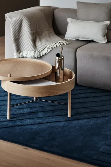 Tappeto in lana Levels Stripes - Blu, 170x240 cm - NJRD