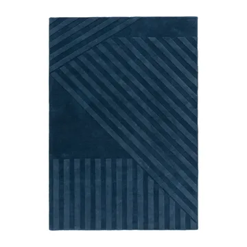 Tappeto in lana Levels Stripes - Blu, 200x300 cm - NJRD
