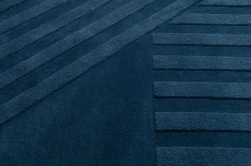 Tappeto in lana Levels Stripes - Blu, 200x300 cm - NJRD