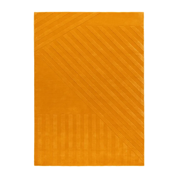 Tappeto in lana Levels Stripes - Giallo, 200x300 cm - NJRD