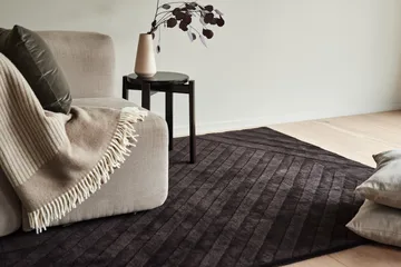 Tappeto in lana Levels Stripes - Marrone, 170x240 cm - NJRD