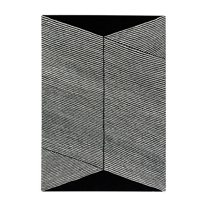 Tappeto in lana nero Rectangles - 170x240 cm - NJRD