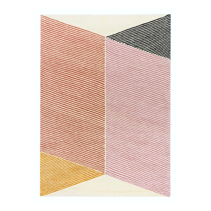 Tappeto in lana rosa Rectangles - 170x240 cm - NJRD