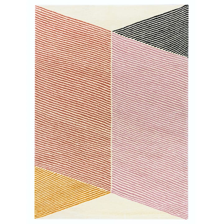 Tappeto in lana rosa Rectangles - 200x300 cm - NJRD