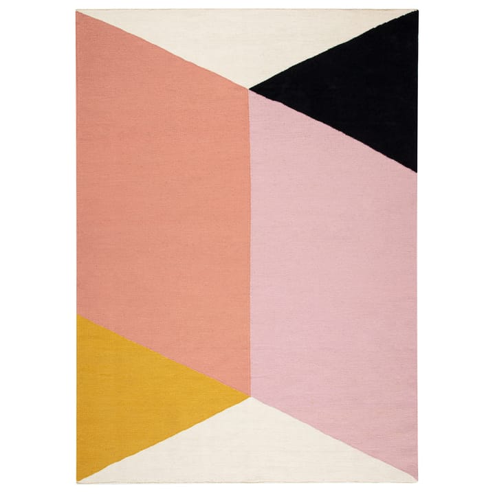 Tappeto Kelim a blocchi rosa Rectangles - 200x300 cm - NJRD