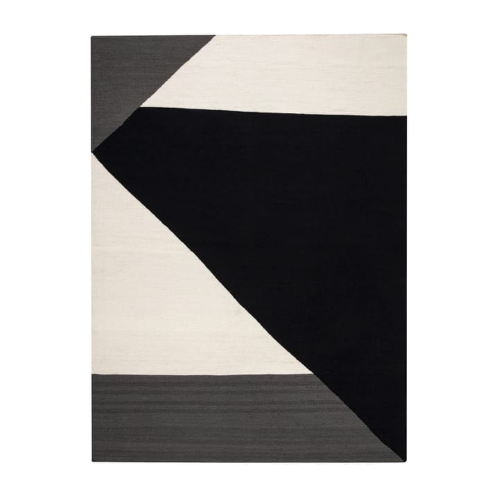 Tappeto Kelim Stripes blocks nero - 170x240 cm - NJRD