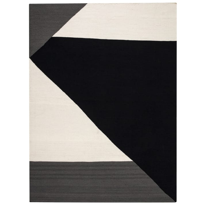 Tappeto Kelim Stripes blocks nero - 200x300 cm - NJRD