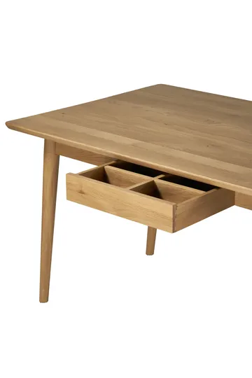 Tavolo da pranzo VIOR 120 cm + sedia confezione da 4 – Rovere laccato‑naturale - NJRD